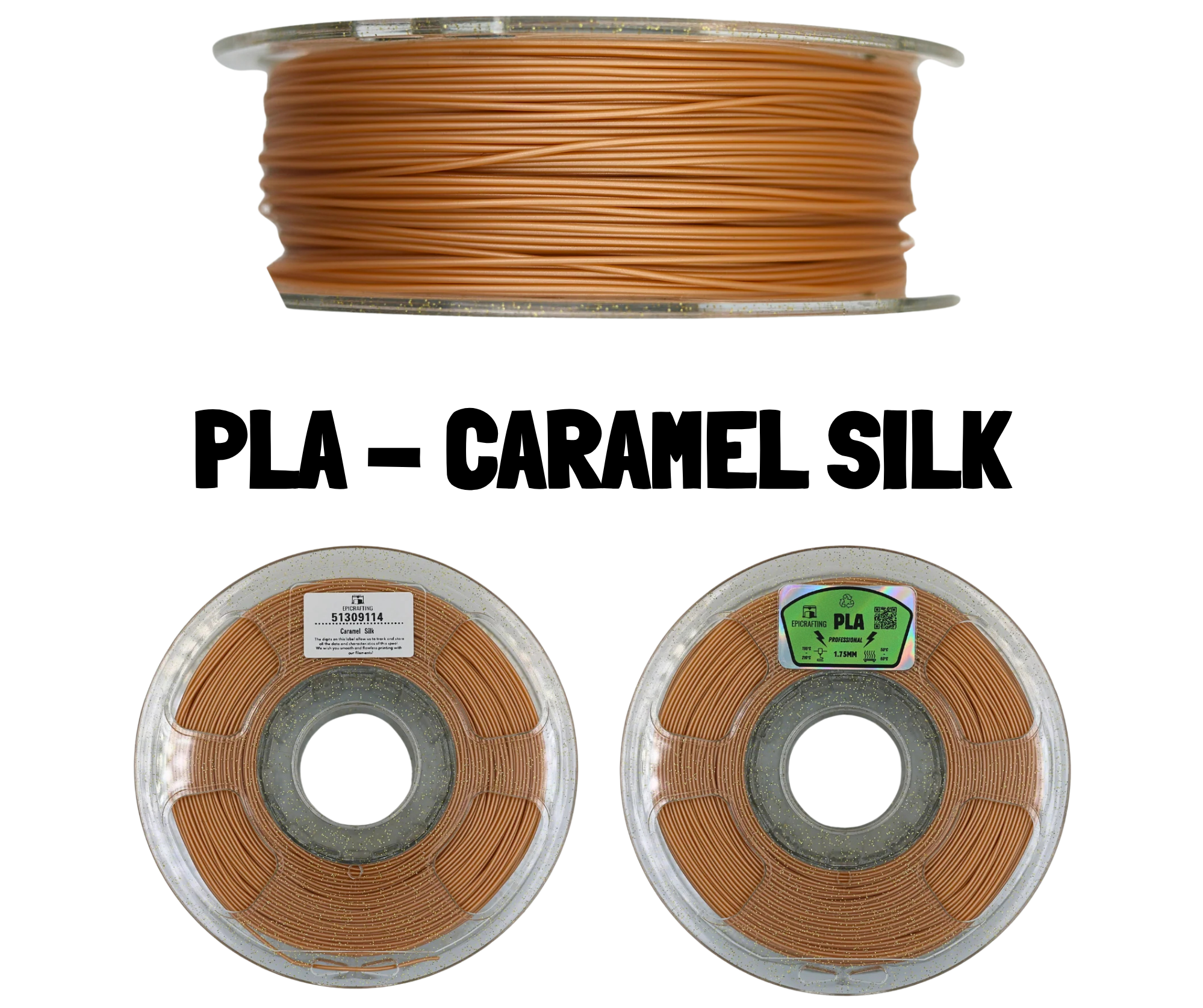 Filament 3D - PLA CARAMEL SILK