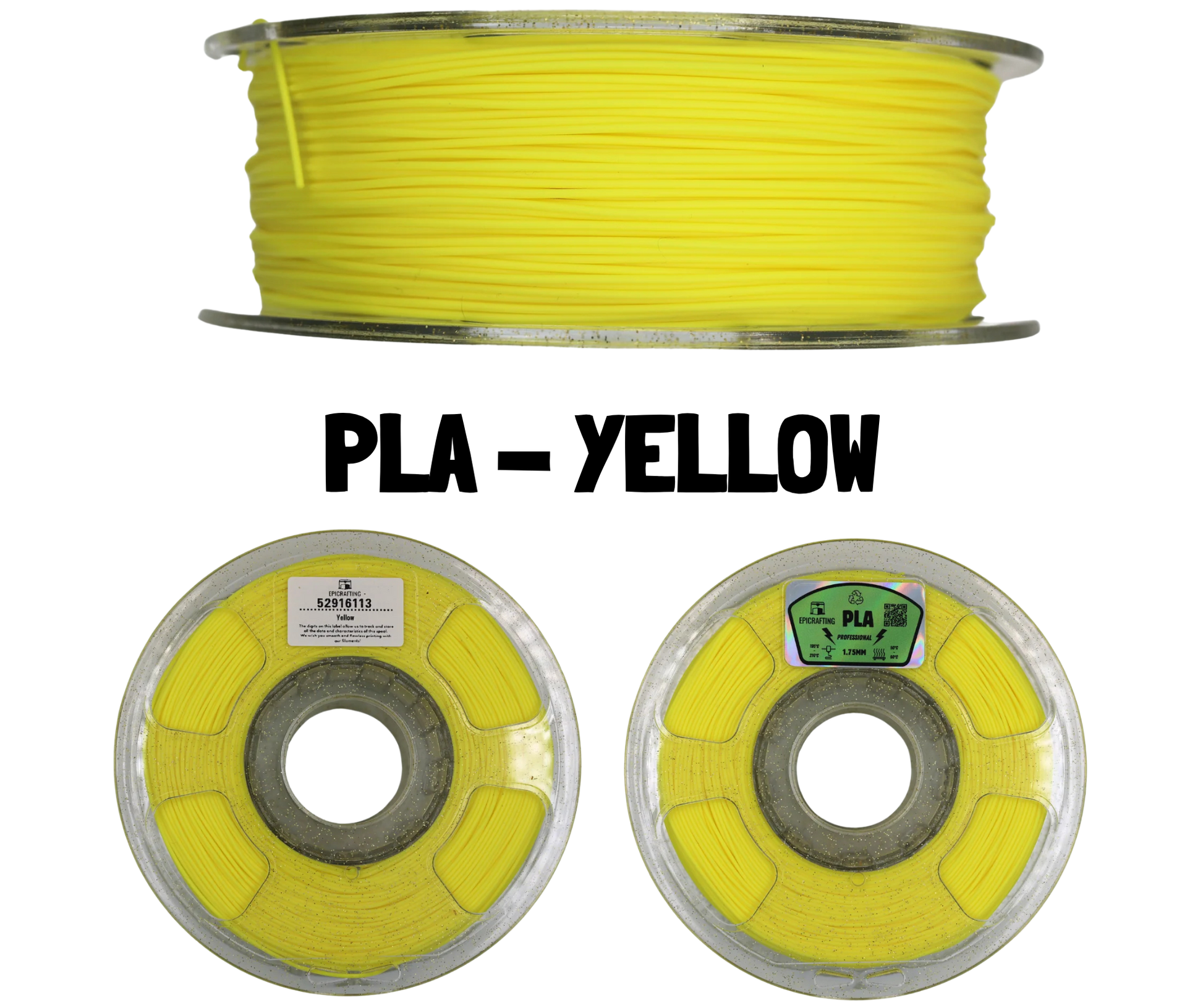 Filament 3D - PLA YELLOW / GALBEN