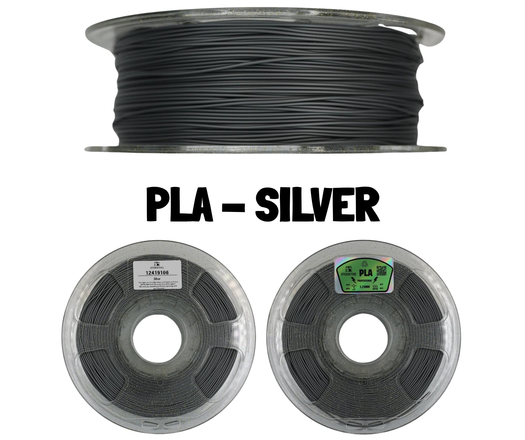 Filament 3D - PLA SILVER / ARGINTIU