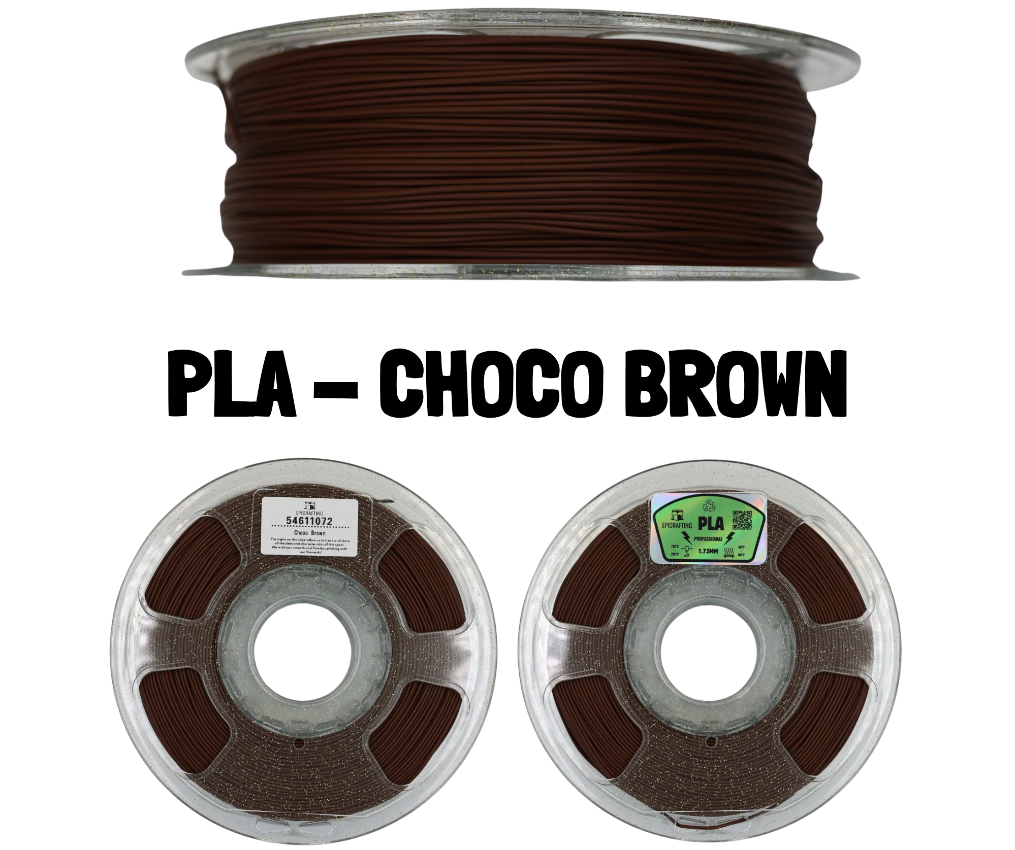 Filament 3D - PLA CHOCO BROWN / MARO CIOCOLATIU