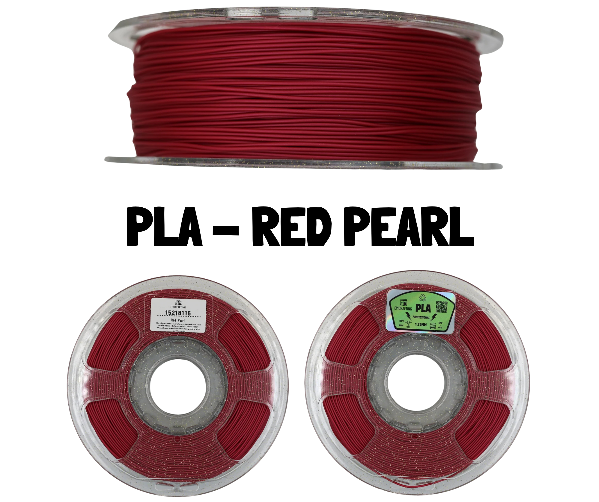 Filament 3D - PLA RED PEARL / ROSU PERLAT