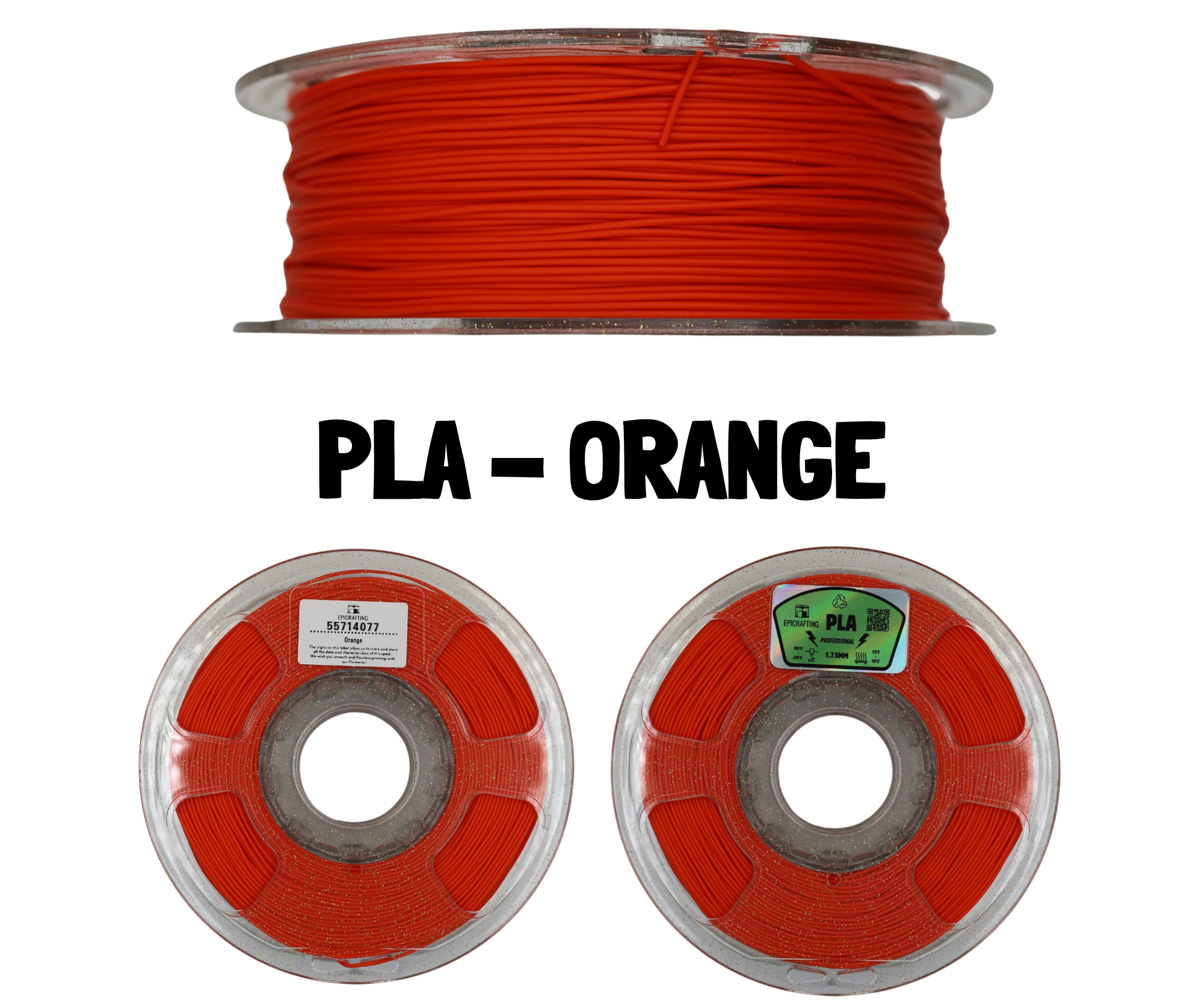 Filament 3D - PLA ORANGE / PORTOCALIU
