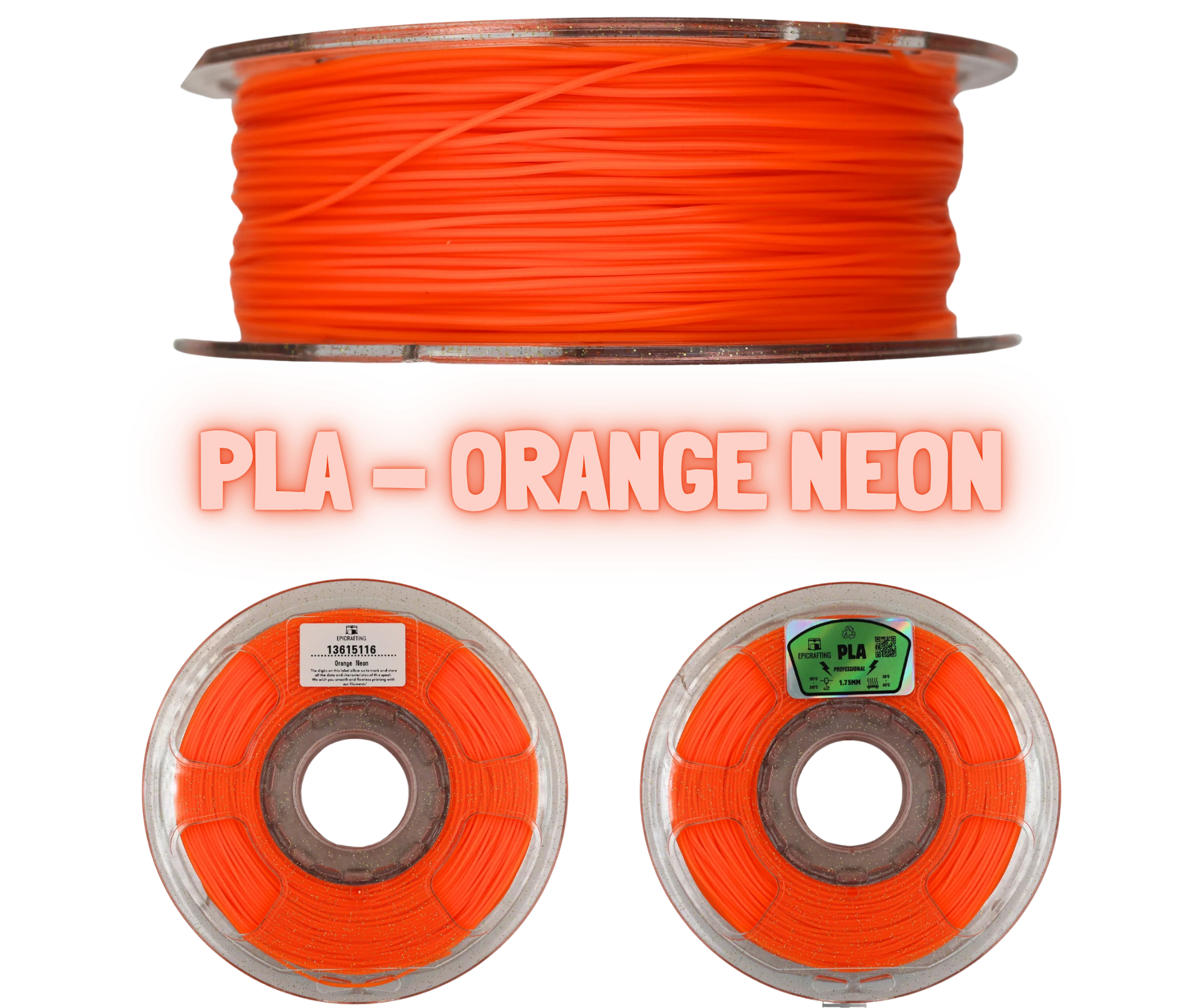 Filament 3D - PLA ORANGE NEON / PORTOCALIU NEON