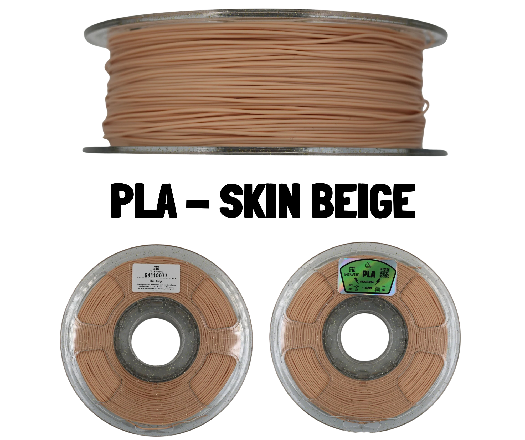 Filament 3D - PLA SKIN BEIGE / NUDE / CULOAREA PIELII