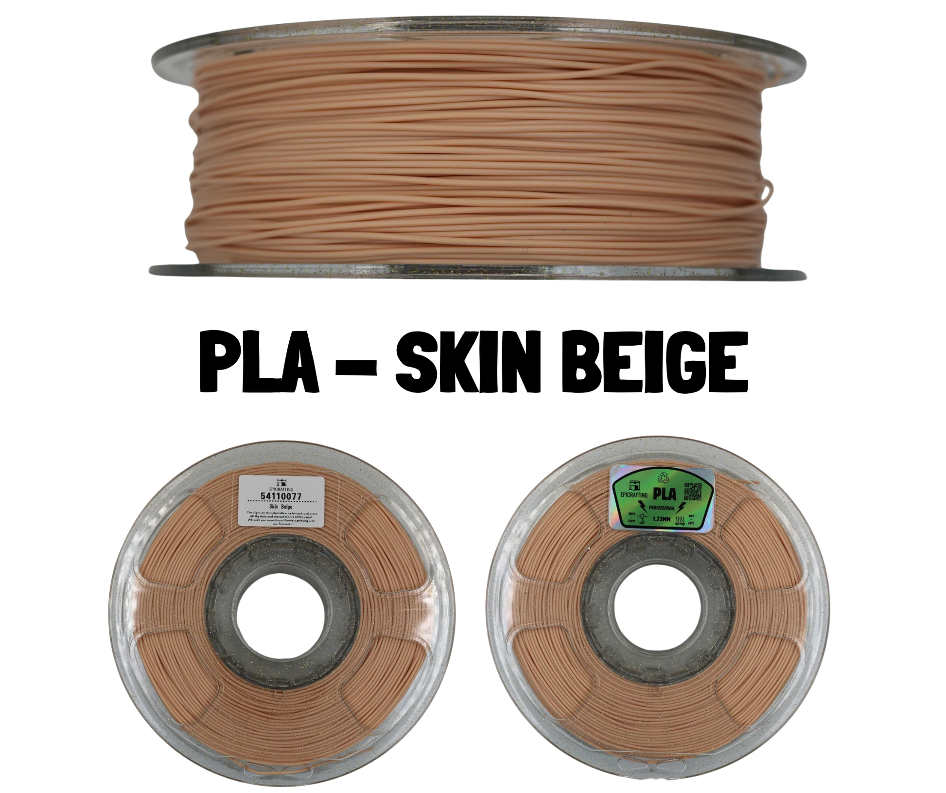 Filament 3D - PLA SKIN BEIGE / NUDE / CULOAREA PIELII