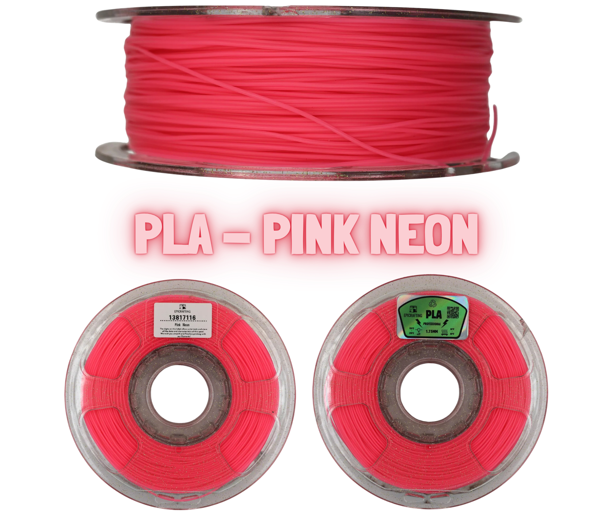 Filament 3D - PLA PINK NEON / ROZ NEON