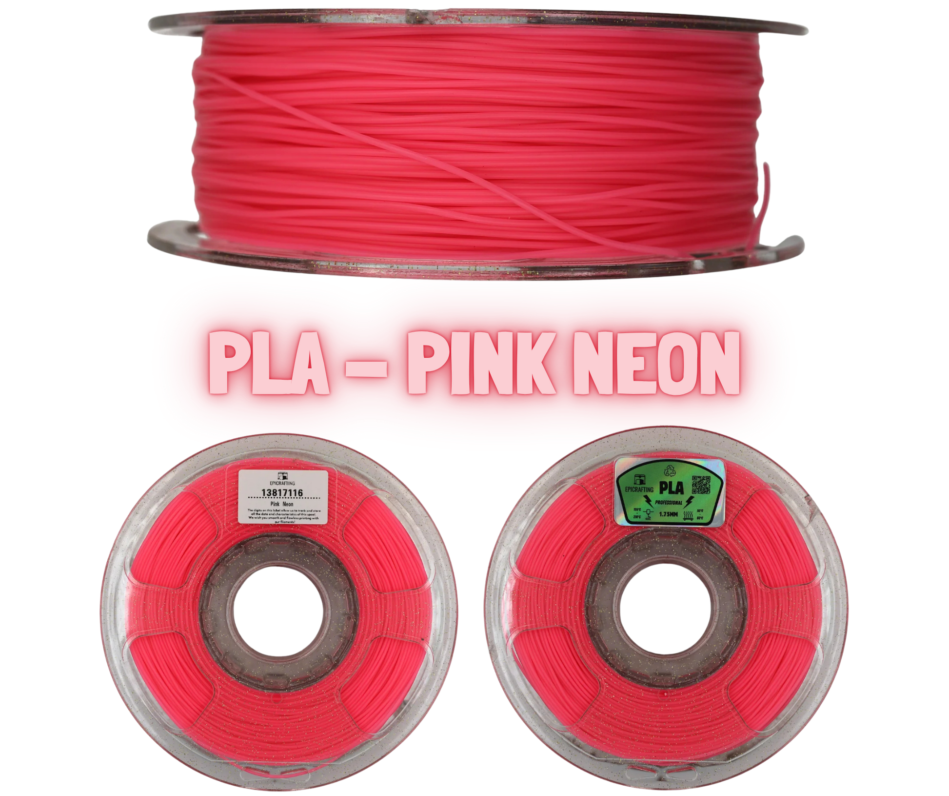 Filament 3D - PLA PINK NEON / ROZ NEON