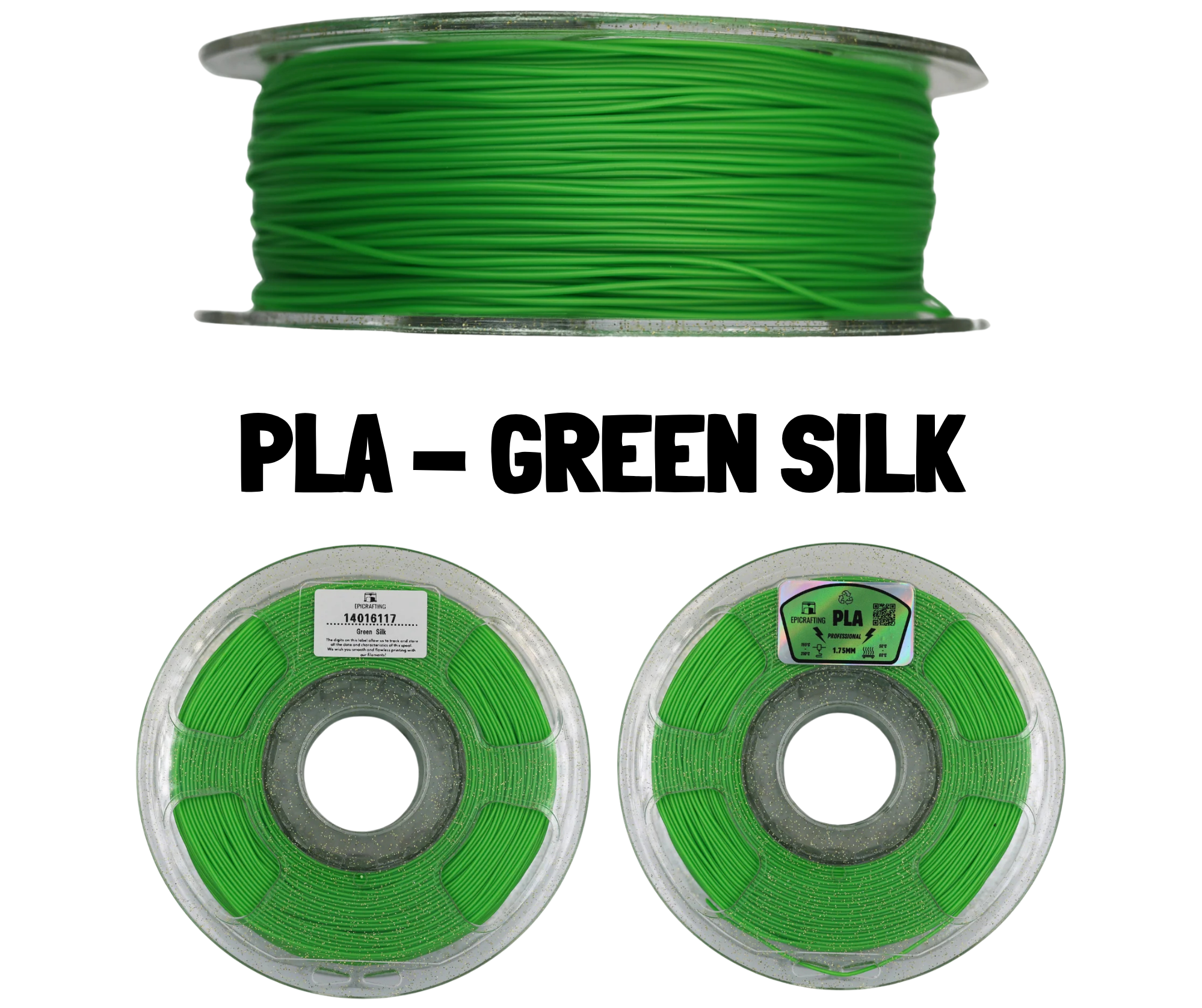 Filament 3D - PLA GREEN SILK / VERDE SILK