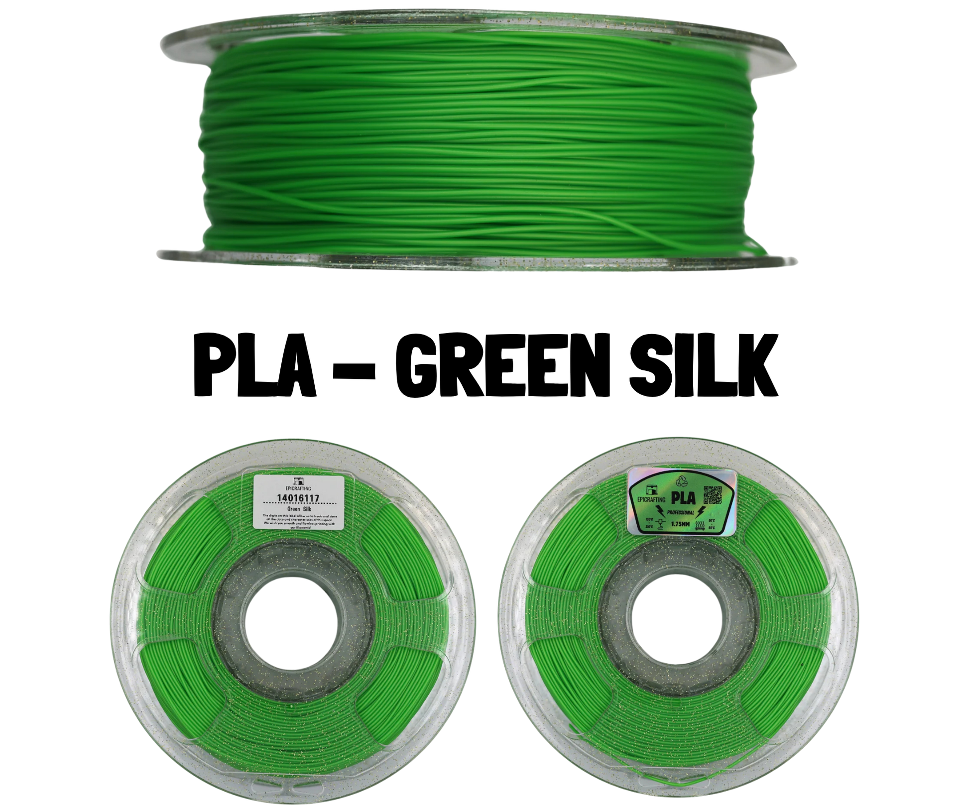 Filament 3D - PLA GREEN SILK / VERDE SILK