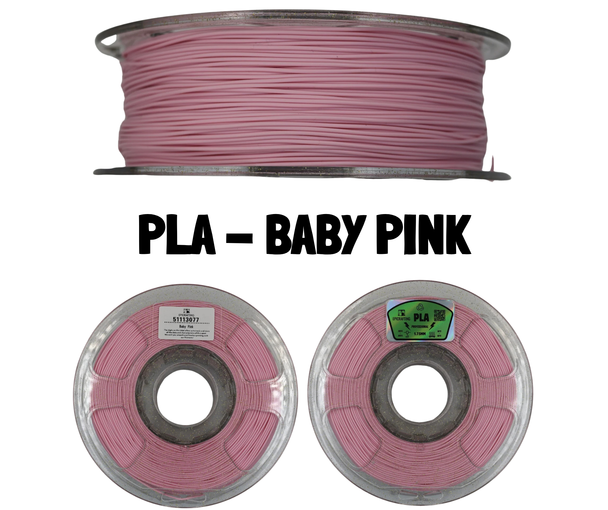Filament 3D - PLA BABY PINK / ROZ DESCHIS