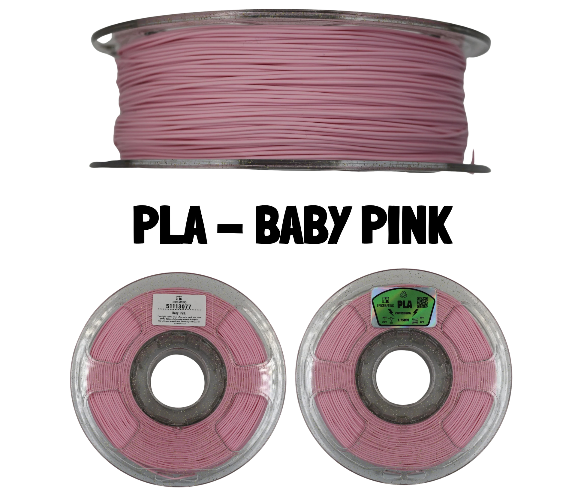 Filament 3D - PLA BABY PINK / ROZ DESCHIS