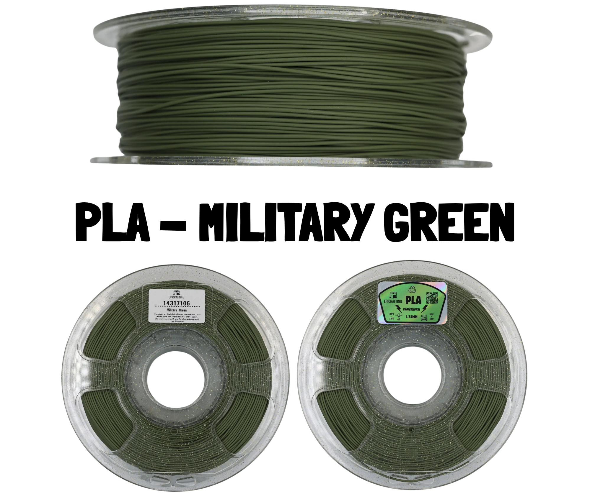 Filament 3D - MILITARY GREEN / VERDE MILITAR