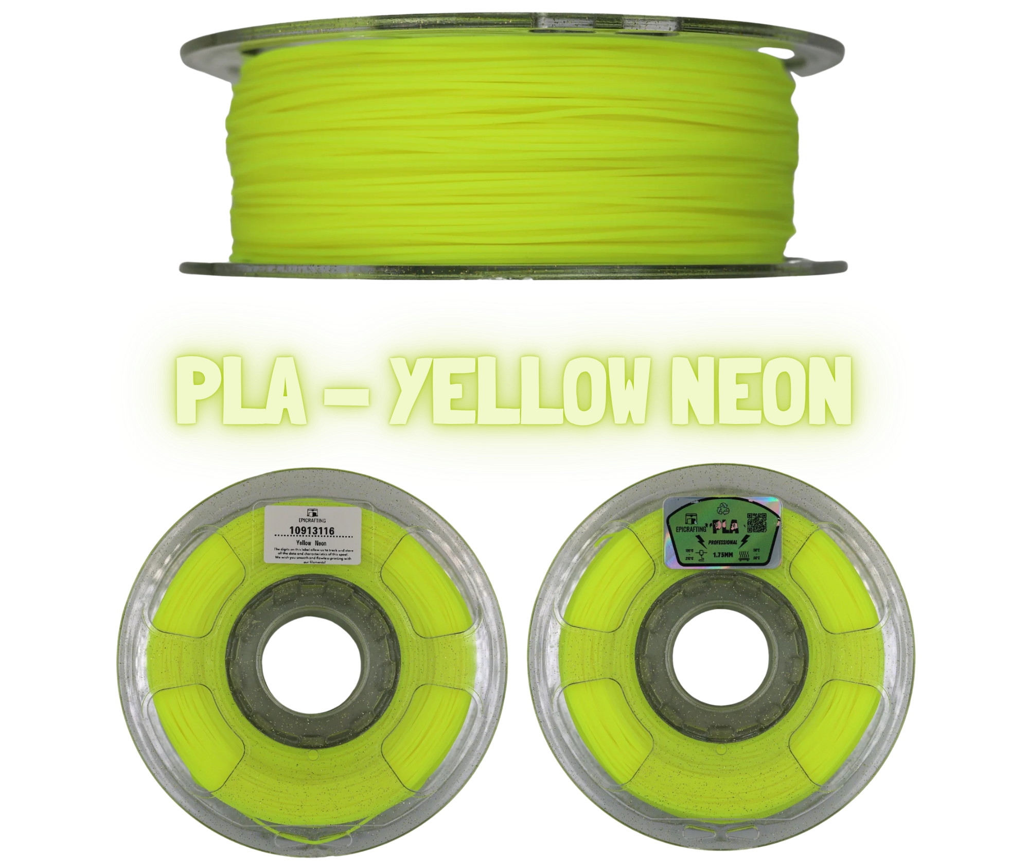 Filament 3D - PLA YELLOW NEON / GALBEN NEON