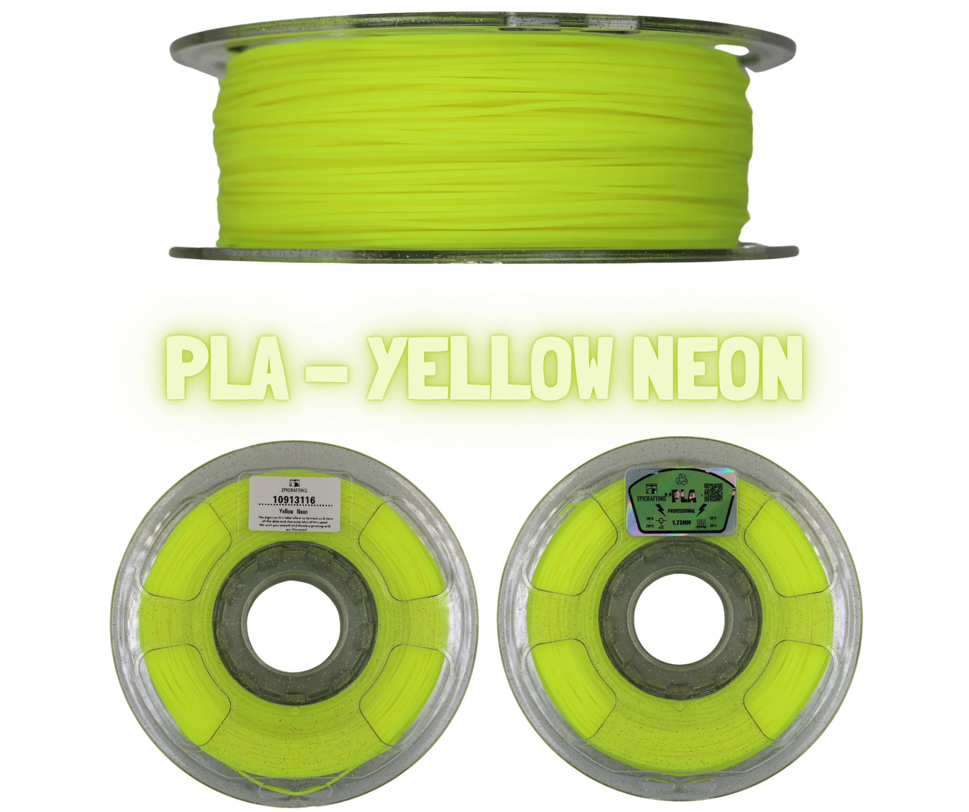 Filament 3D - PLA YELLOW NEON / GALBEN NEON