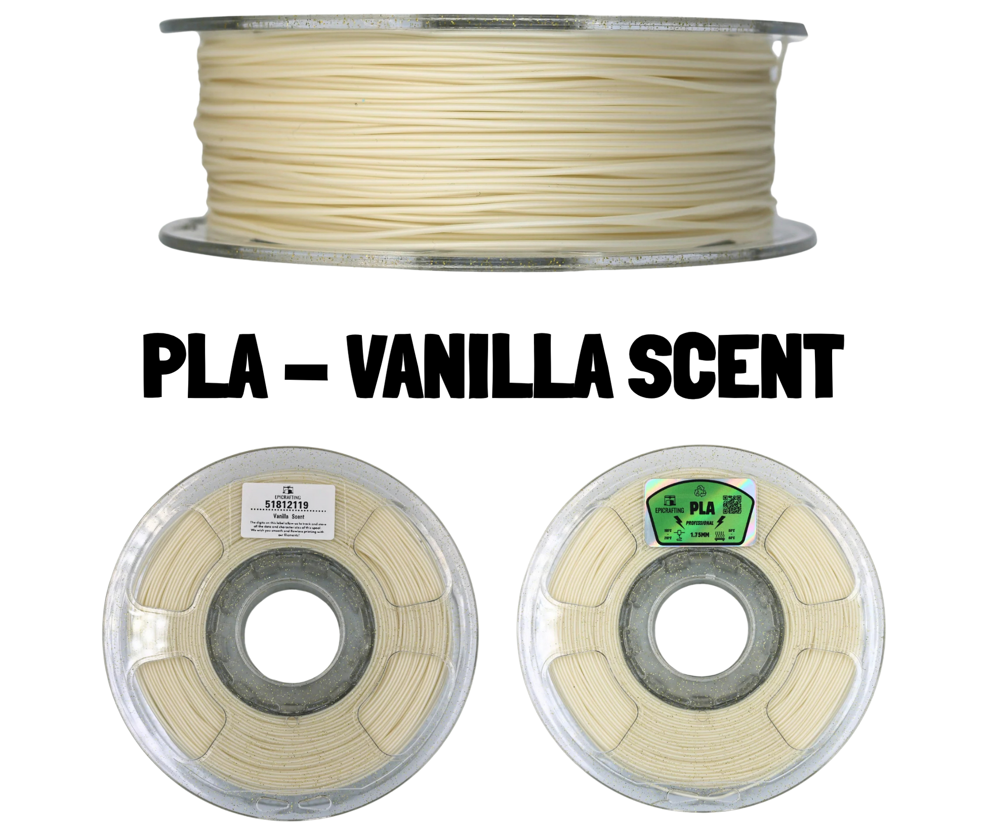 Filament 3D - PLA VANILLA SCENT / MIROS DE VANILIE