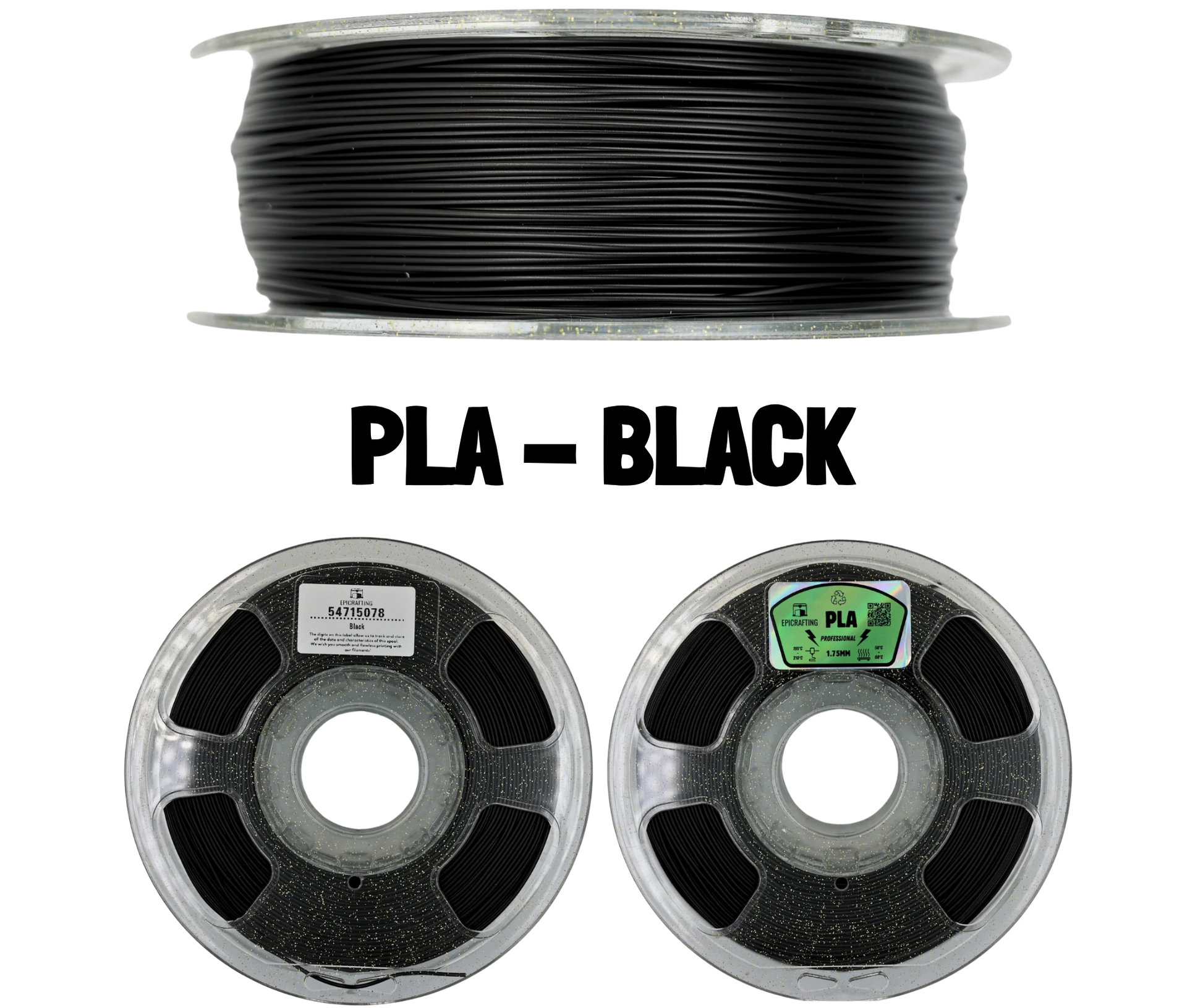 Filament 3D - PLA BLACK / NEGRU