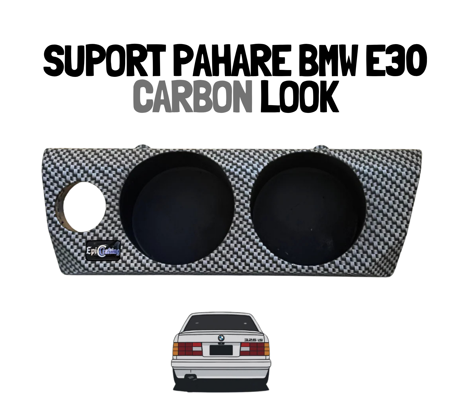 Suport Pahare BMW E30 CARBON LOOK