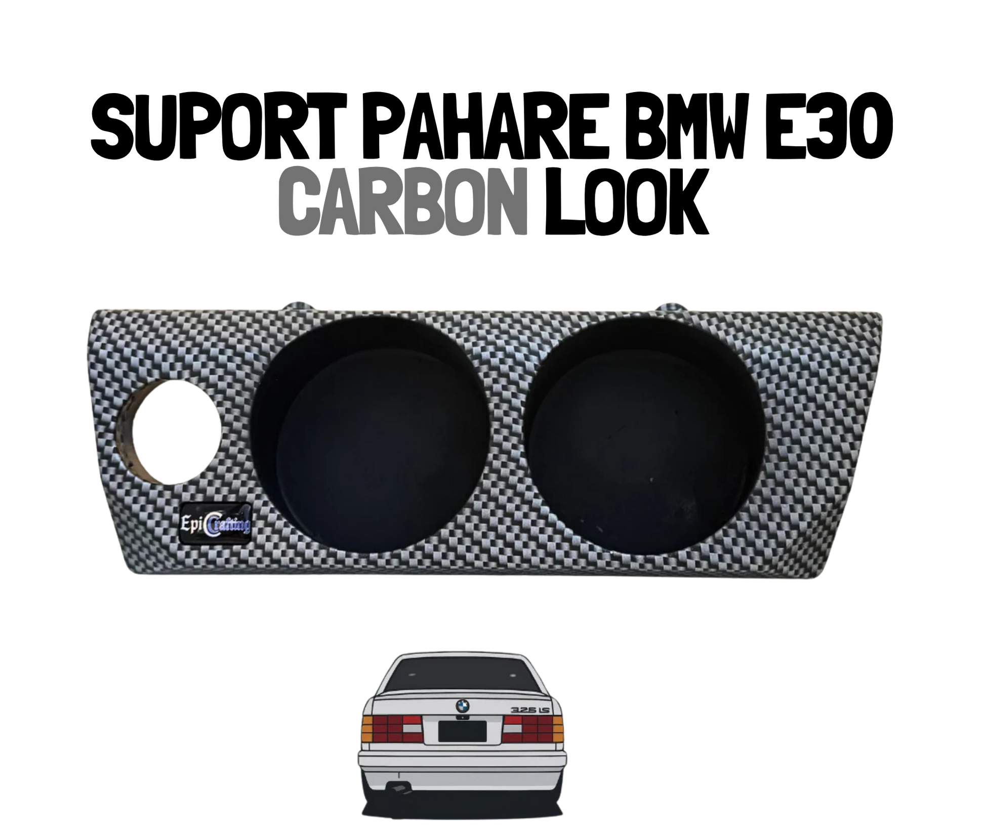 Suport Pahare BMW E30 CARBON LOOK