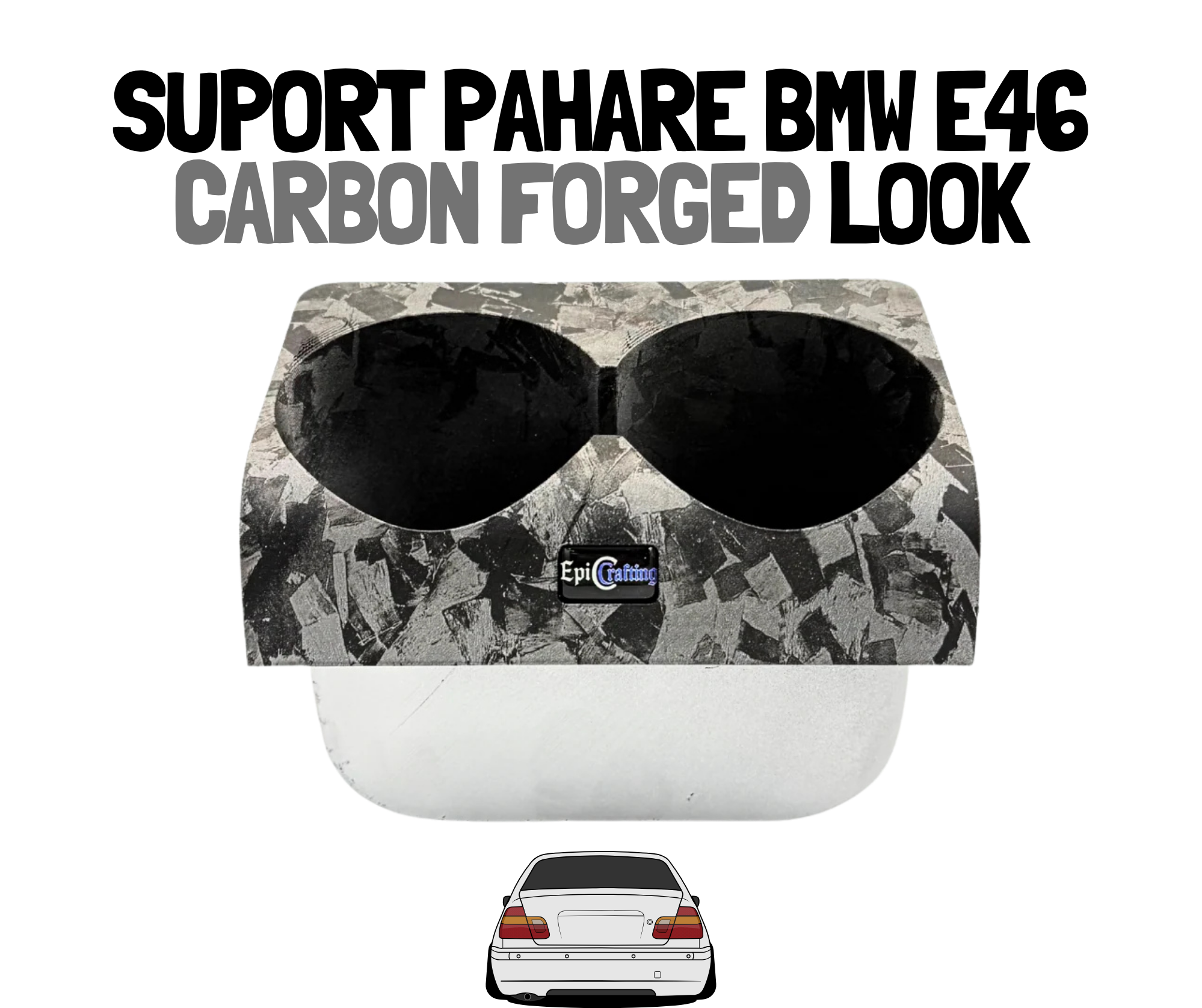 Suport Pahare BMW E46 CARBON FORGED LOOK