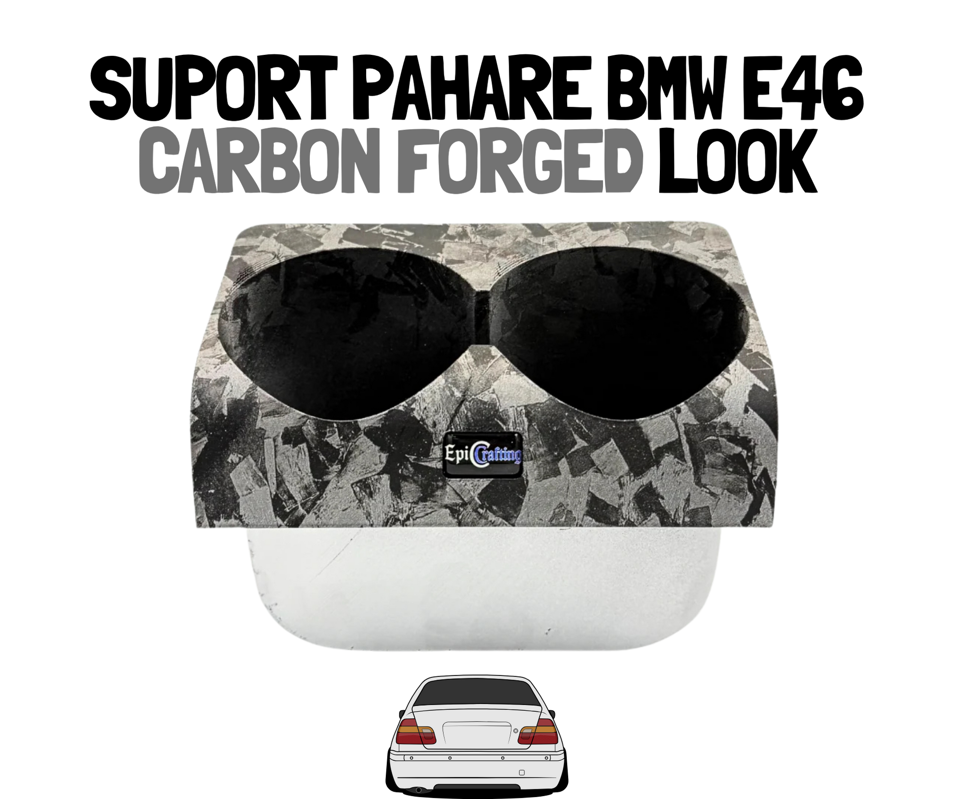 Suport Pahare BMW E46 CARBON FORGED LOOK