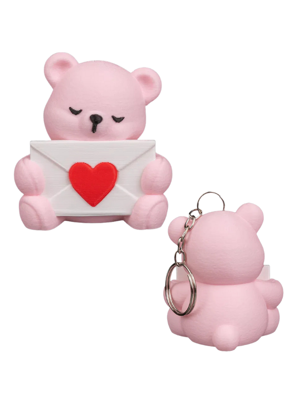 Breloc V-day Posty Bear cu initiala